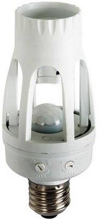 Датчик за движение PIR, за монтаж във фасунга Е27, 360°, обхват D6m @ h=2.5m, IP20, 25376H, цвят Бял GAO