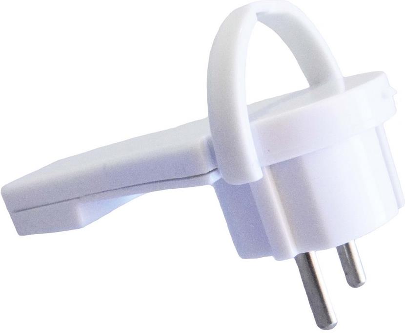 Щепсел плосък бял 16A 2P+T IP20 GAO