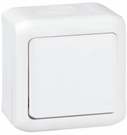 Бутон IP44 открит монтаж цвят Бял Forix Legrand