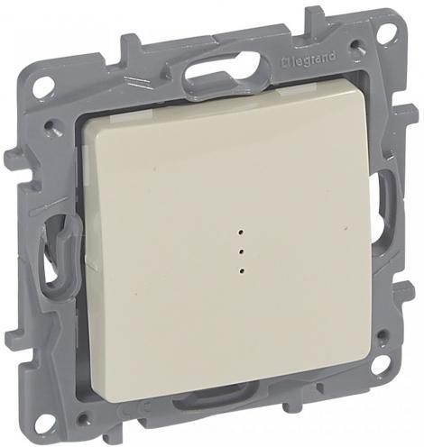 Двуполюсен ключ с LED индикация цвят крем Niloe Legrand