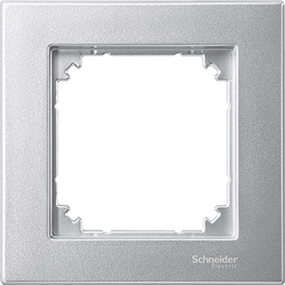 Рамка 1х цвят Алуминий, M-Plan System M  Merten SE /до изчерпване/