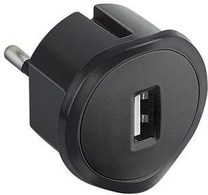 Зарядно за контакт USB тип A 1.5A 7.5W цвят черен Legrand