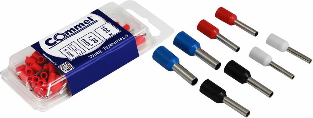 Кабелен накрайник 1.5мм2 в блистер 100 бр. Commel