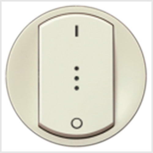 Лицев панел за двуполюсен ключ, с индикация цвят, крем Celiane Legrand /до изчерпване/