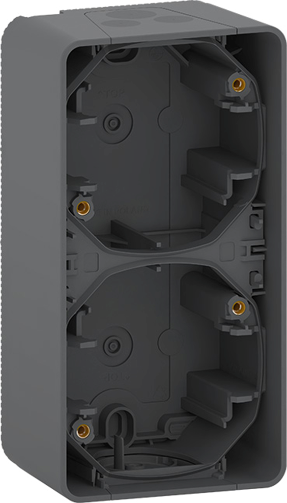 Конзола двойна вертикална IP55 цвят Антрацит Mureva SE .