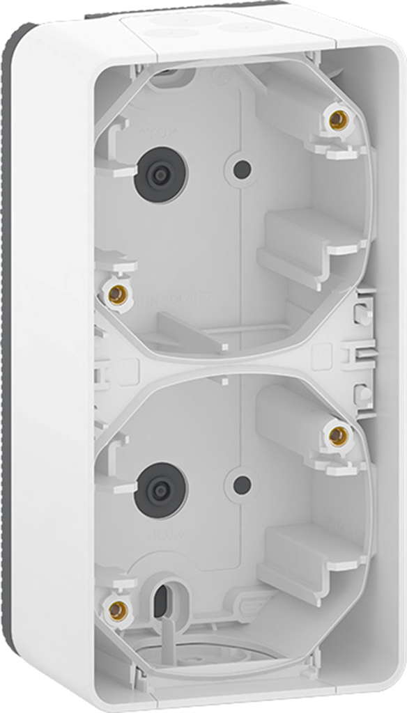 Конзола двойна вертикална IP55 цвят Бял Mureva SE