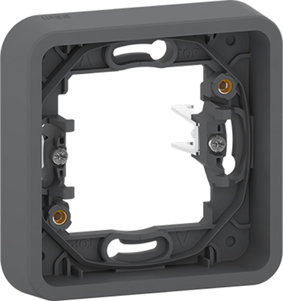 Рамка единична със скоби IP55 цвят Антрацит Mureva SE