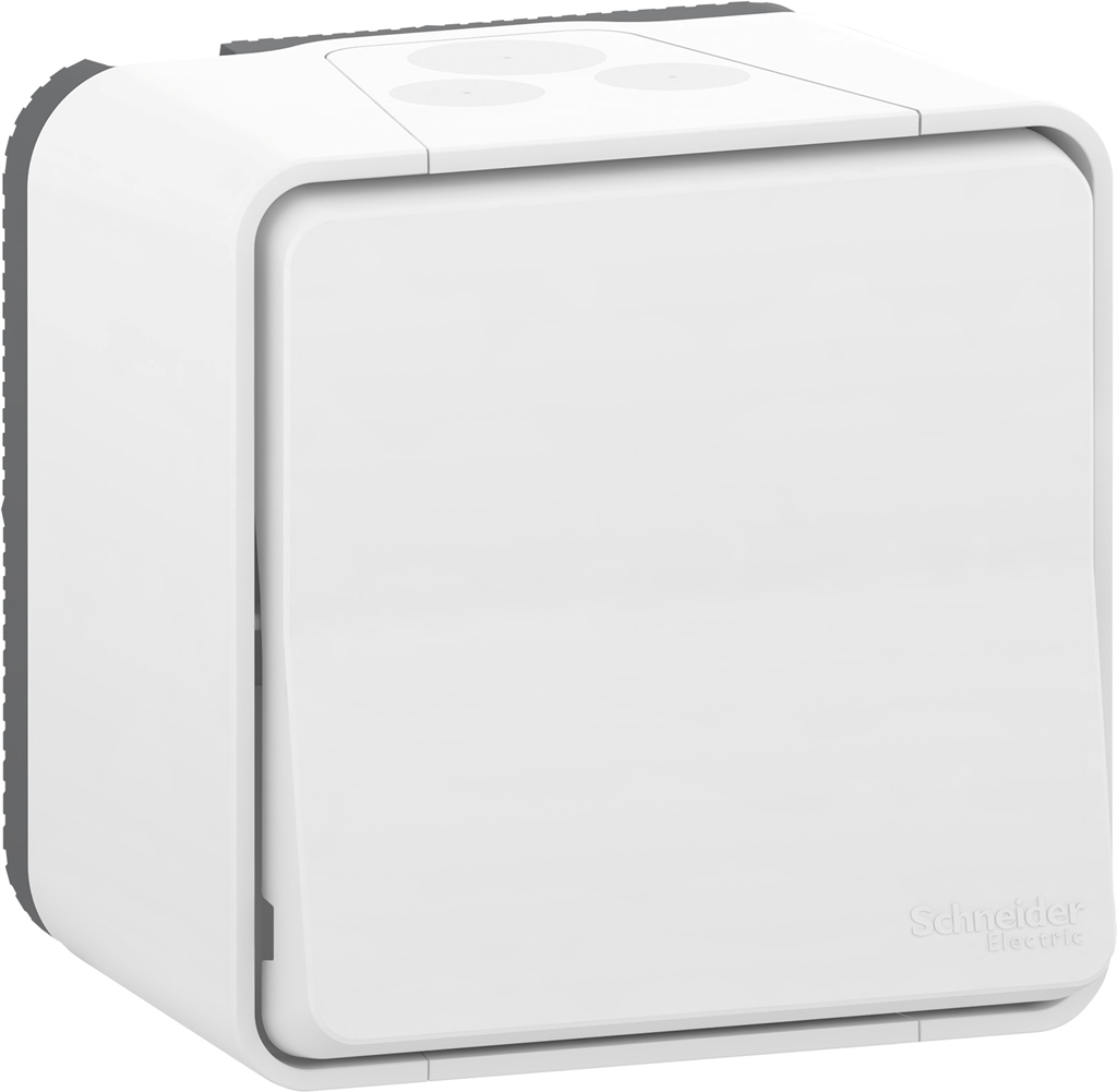 Девиаторен ключ моноблок IP55 цвят Бял Mureva SE