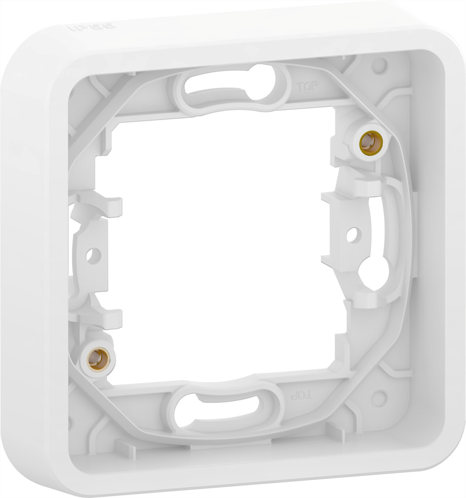 Рамка единична IP55 цвят Бял Mureva SE