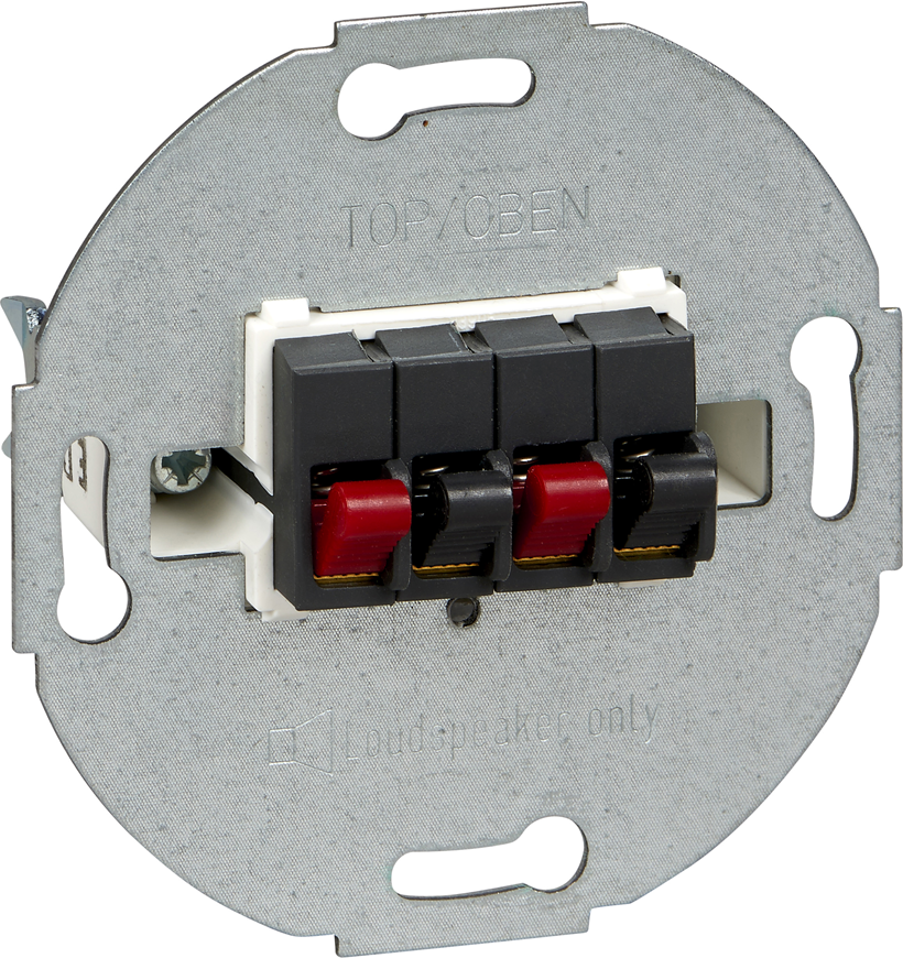 Розетка аудио двойна с пружинни клеми цвят Антрацит механизъм Merten SE /до изчерпване/