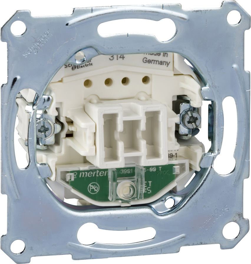 Еднополюсен ключ с глим лампа механизъм Merten SE