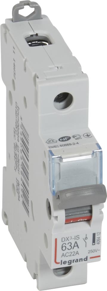 Товаров прекъсвач /шалтер/ DX3-IS 63A 1P 1 мод. Legrand