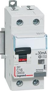 ДТЗ комбинирана DX3 1P+N 25A крива C 30mA тип AC 6kA 2 мод. Legrand