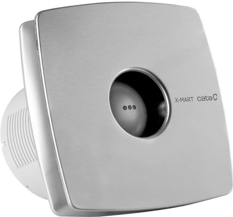 Вентилатор X-MART10 ф100мм, цвят Инокс, 98м3/ч, 15W, 38dB комплект с клапа CATA