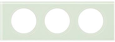 Рамка 3х цвят Каолиново стъкло Celiane Legrand /до изчерпване/