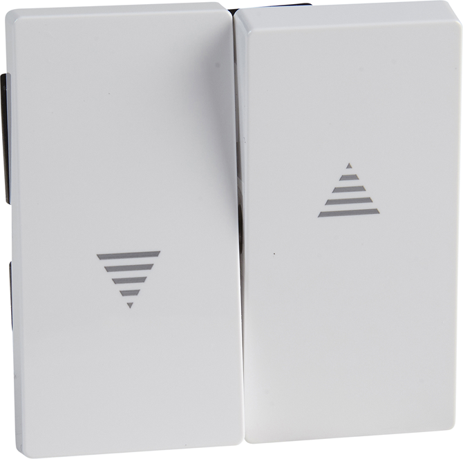 Лицев панел за ключ/бутон за щори антибактериален цвят Активно бял System M  Merten SE