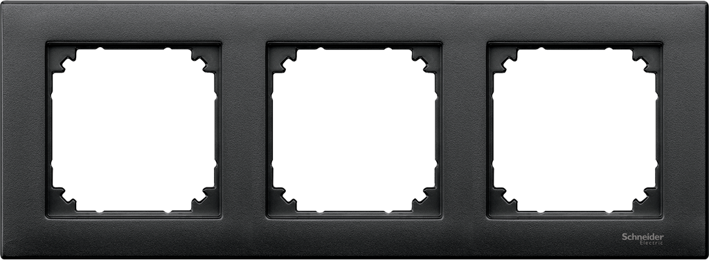 Рамка 3х цвят Антрацит хориз/верт. M-Plan System M  Merten SE /до изчерпване/