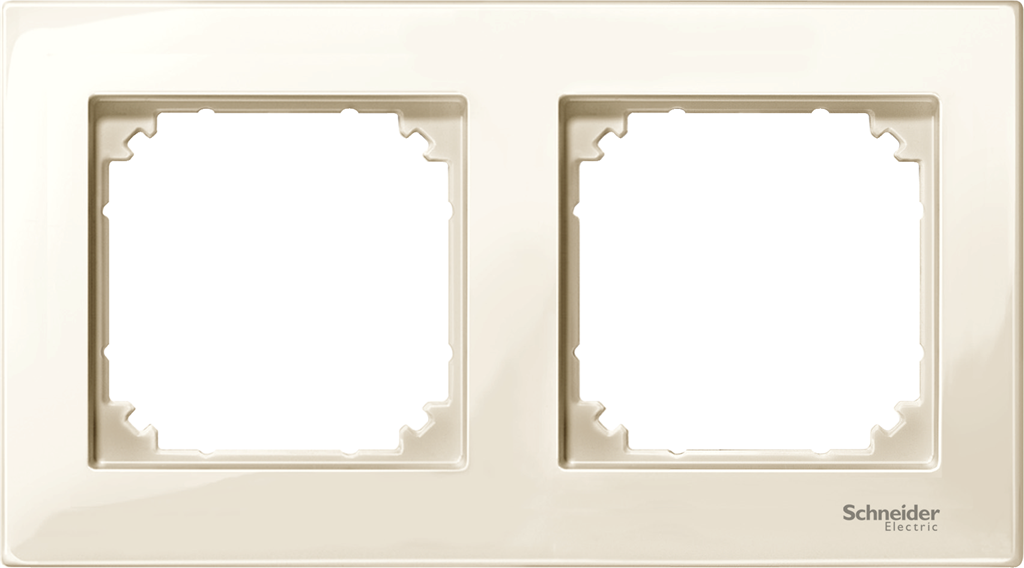 Рамка 2х цвят Крем хориз/верт. M-Plan System M  Merten SE /до изчерпване/