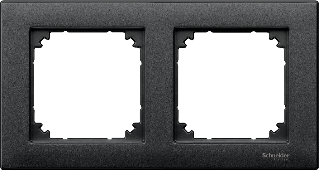 Рамка 2х цвят Антрацит хориз/верт. M-Plan System M  Merten SE /до изчерпване/