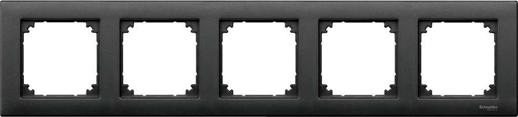 Рамка 5х цвят Антрацит хориз/верт. M-Plan System M  Merten SE /до изчерпване/