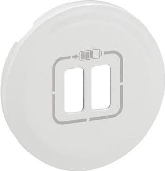 Лицев панел за USB розетка 2xA/2xC/A+C цвят Бял Celiane Legrand