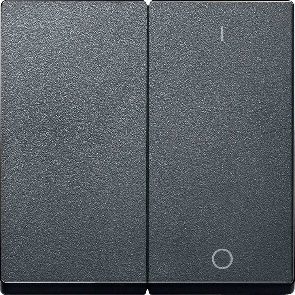 Лицев панел за сериен ключ с маркировка 1/0 цвят Антрацит System M  Merten SE