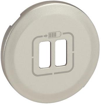 Лицев панел за 2xUSB розетка тип 2xA/2xC/A+C 2 мод. цвят Титан Celiane Legrand