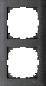 Рамка 2х цвят Антрацит, M-Pure System M  Merten SE