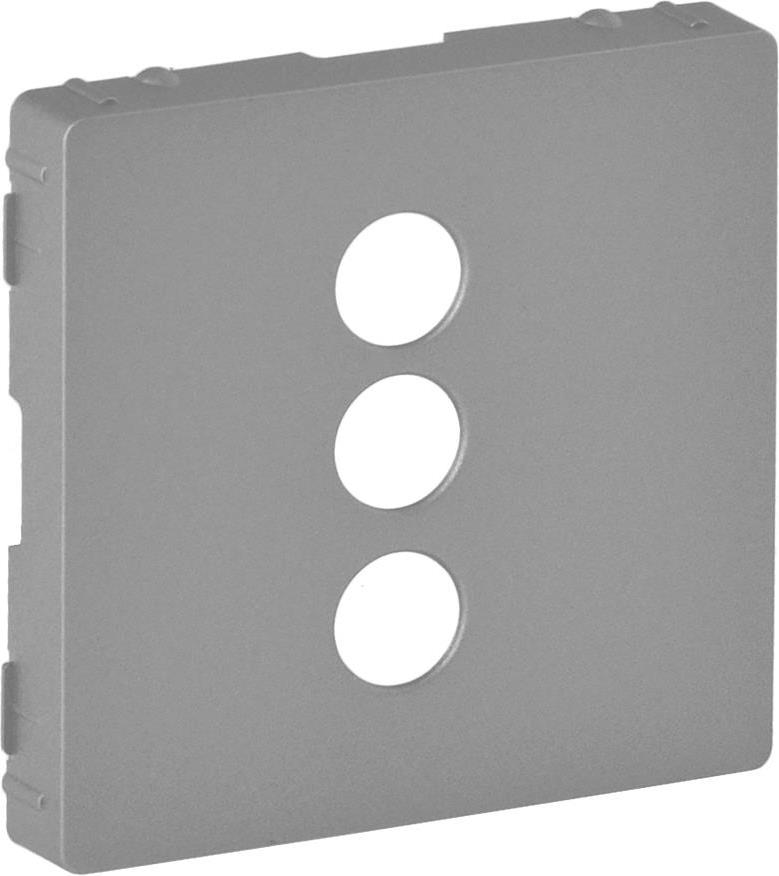 Лицев панел за тройна RCA розетка цвят алуминий Valena Life Legrand