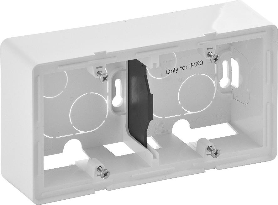 Двойна конзола открит монтаж цвят бял Valena Life Legrand