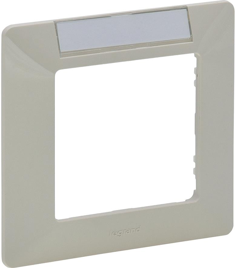 Рамка 1х с държач за етикети цвят Крем Valena Life Legrand