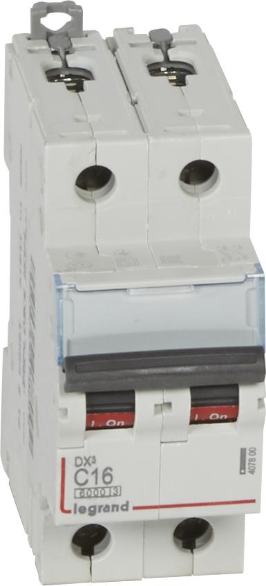 Автоматичен прекъсвач DX3 2P 16A крива С 6kA Legrand