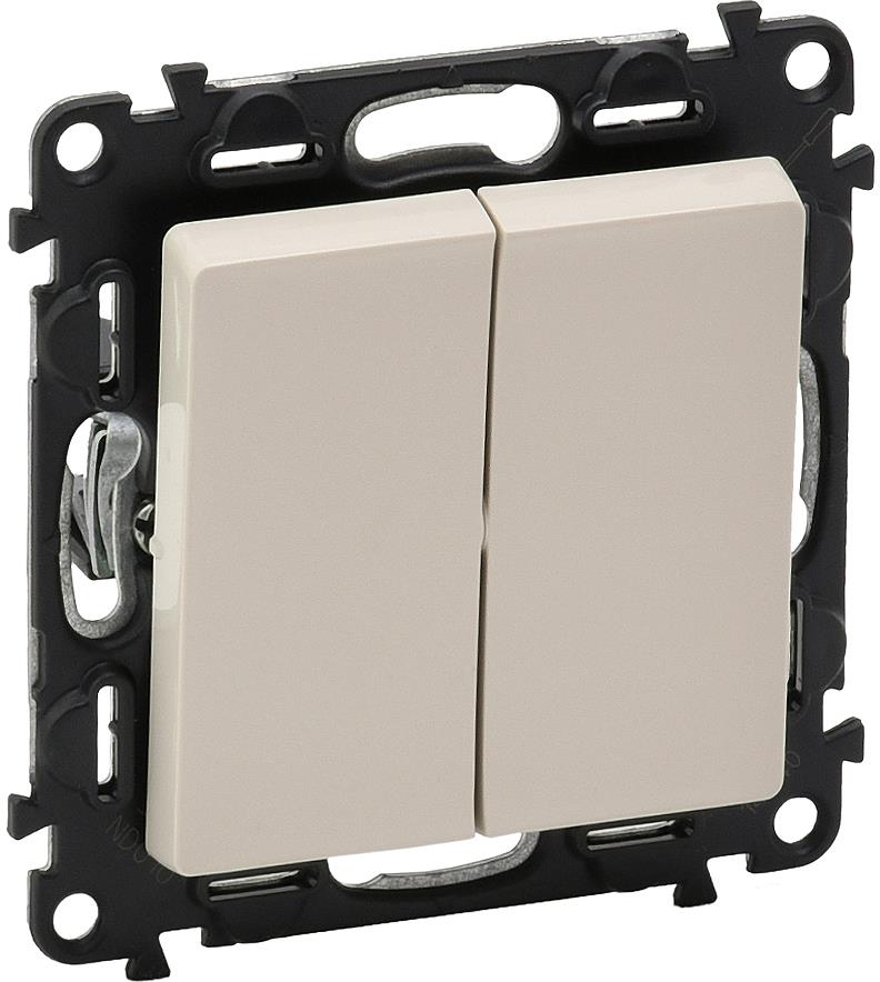 Сериен бутон NO/NC цвят крем Valena Life Legrand