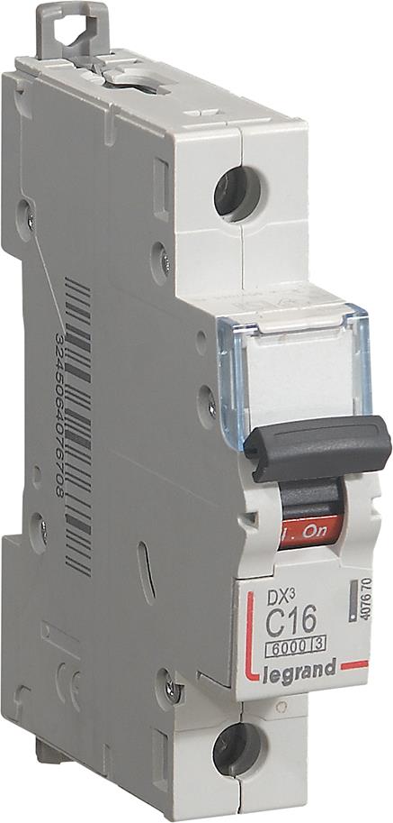 Автоматичен прекъсвач DX3 1P 16A крива С 6kA Legrand