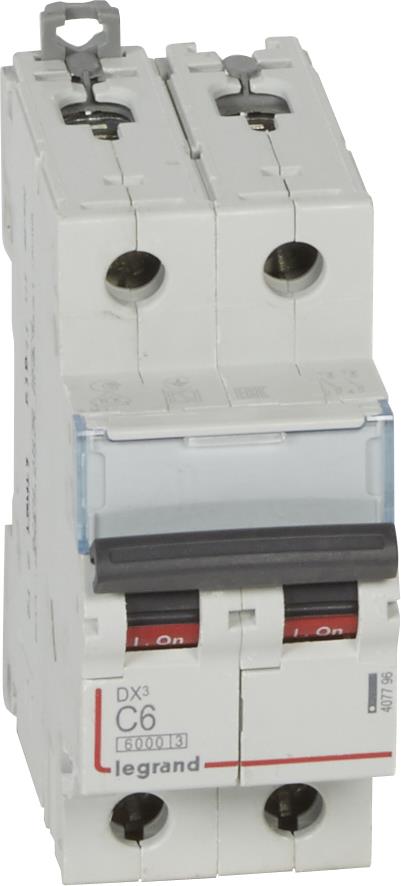 Автоматичен прекъсвач DX3 2P 6A крива С 6kA Legrand