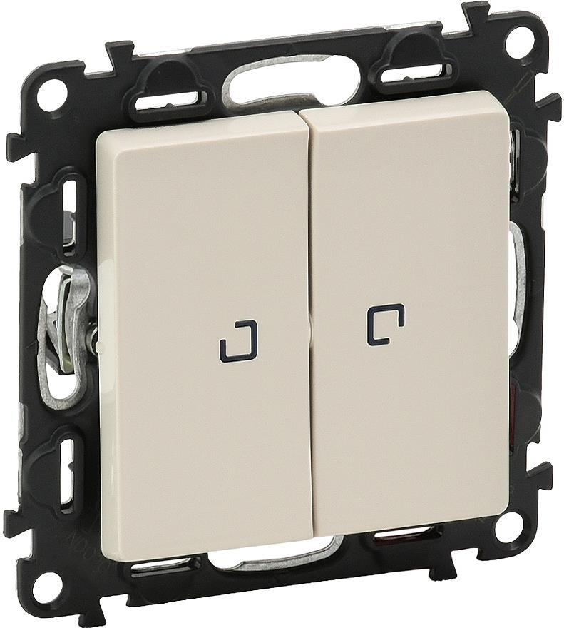 Сериен ключ с подсветка LED 0.15мА цвят крем Valena Life Legrand