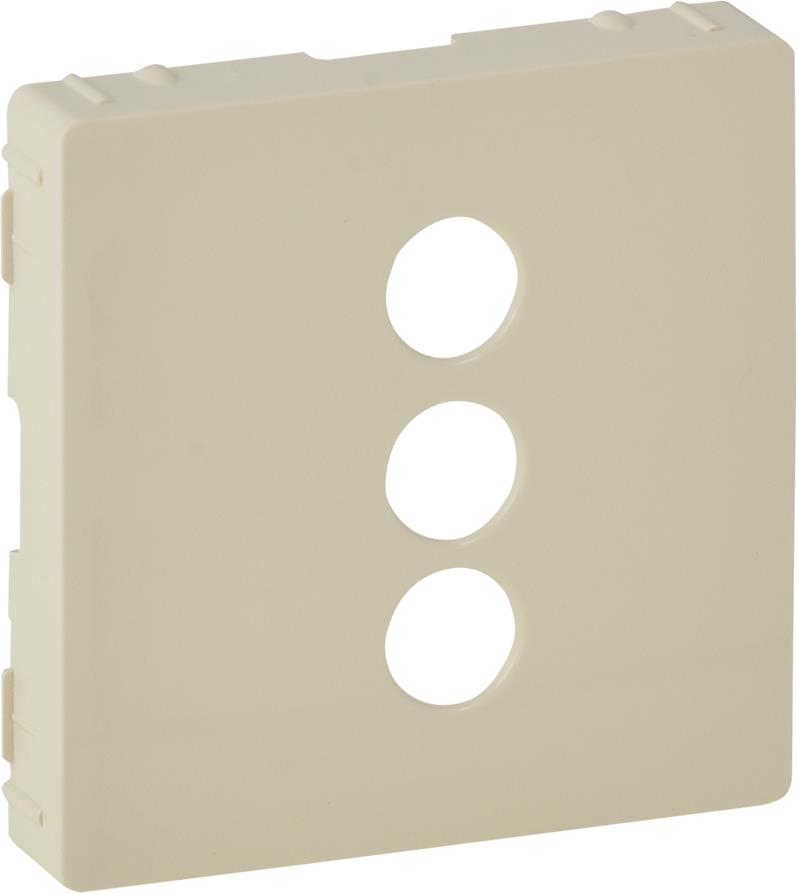 Лицев панел за тройна RCA розетка цвят крем Valena Life Legrand