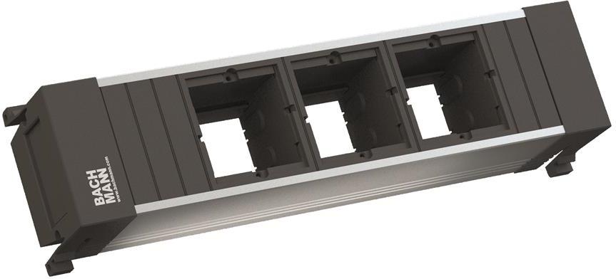 Модул за POWER FRAME 3M с 3х празни модула, цвят Черен, Bachmann