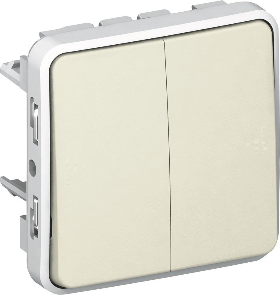 Сериен девиаторен ключ за вграждане IP55 цвят Бял Plexo Legrand /до изчерпване/