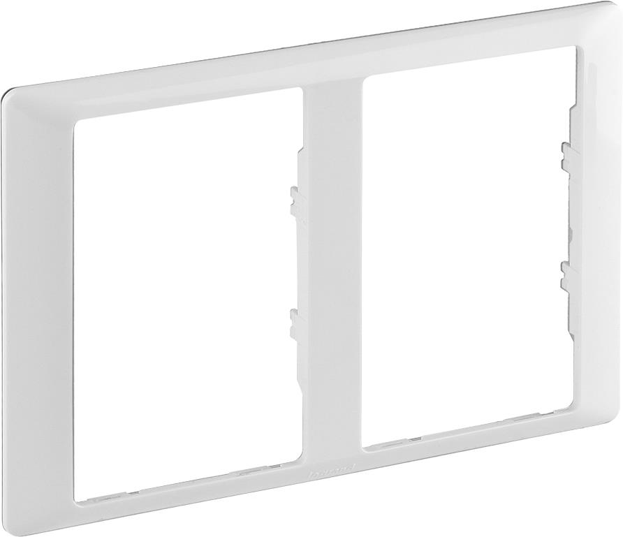 Рамка 2х двоен контакт цвят Бял Valena Life Legrand