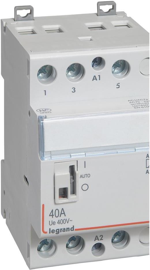 Модулен контактор с ръкохватка CX3, 40A 3NO 220V 3 модула Legrand