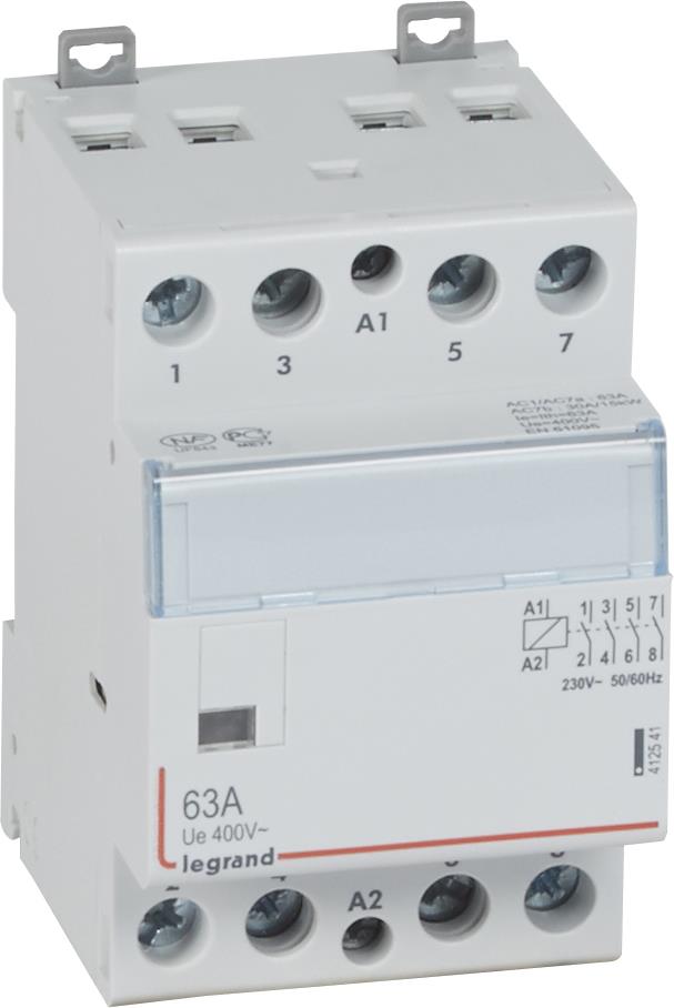 Модулен контактор CX3, 63A 4NO 220V 3 модула Legrand