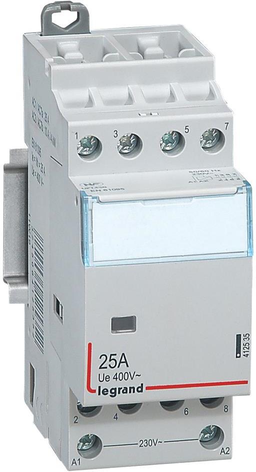 Модулен контактор CX3, 25А 4NO 220V 2 модула Legrand
