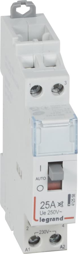 Модулен контактор с ръкохватка CX3, 25А 2NO 220V 1 модул БЕЗШУМЕН Legrand