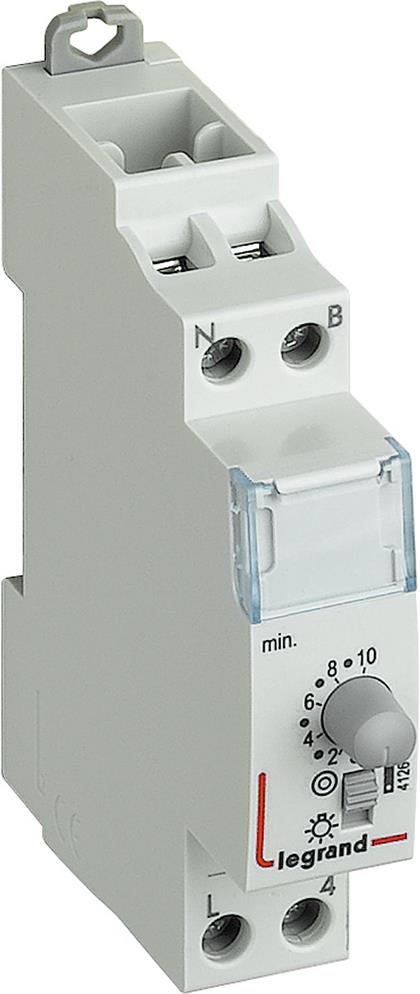 Стълбищен автомат, 1x 0.5s-10m, 1c/o 16A, 230Vac 1 модул Legrand