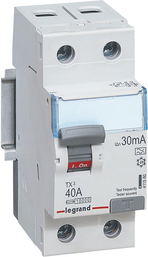 ДТЗ 2P 40A 30mА серия TX3 ID тип A Legrand