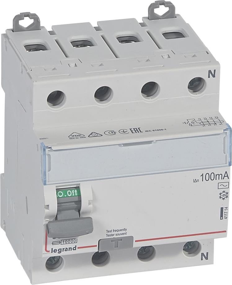ДТЗ 4P 63A 100mА серия DX3 ID тип AC Legrand