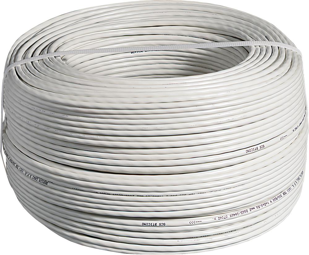 Кабел BUS 2х0.50мм2 PVC Eca бял – 200m Bticino