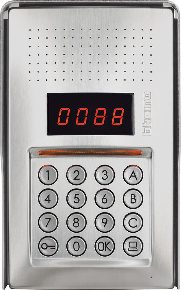 Аудио входен панел LINEA 100 с цифрова клавиатура Bticino