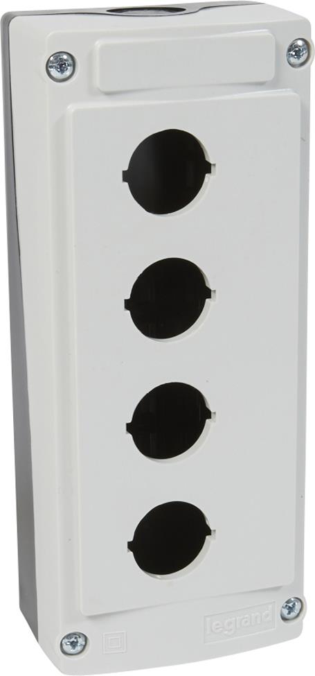 Команден пулт 4 отвора сив Legrand